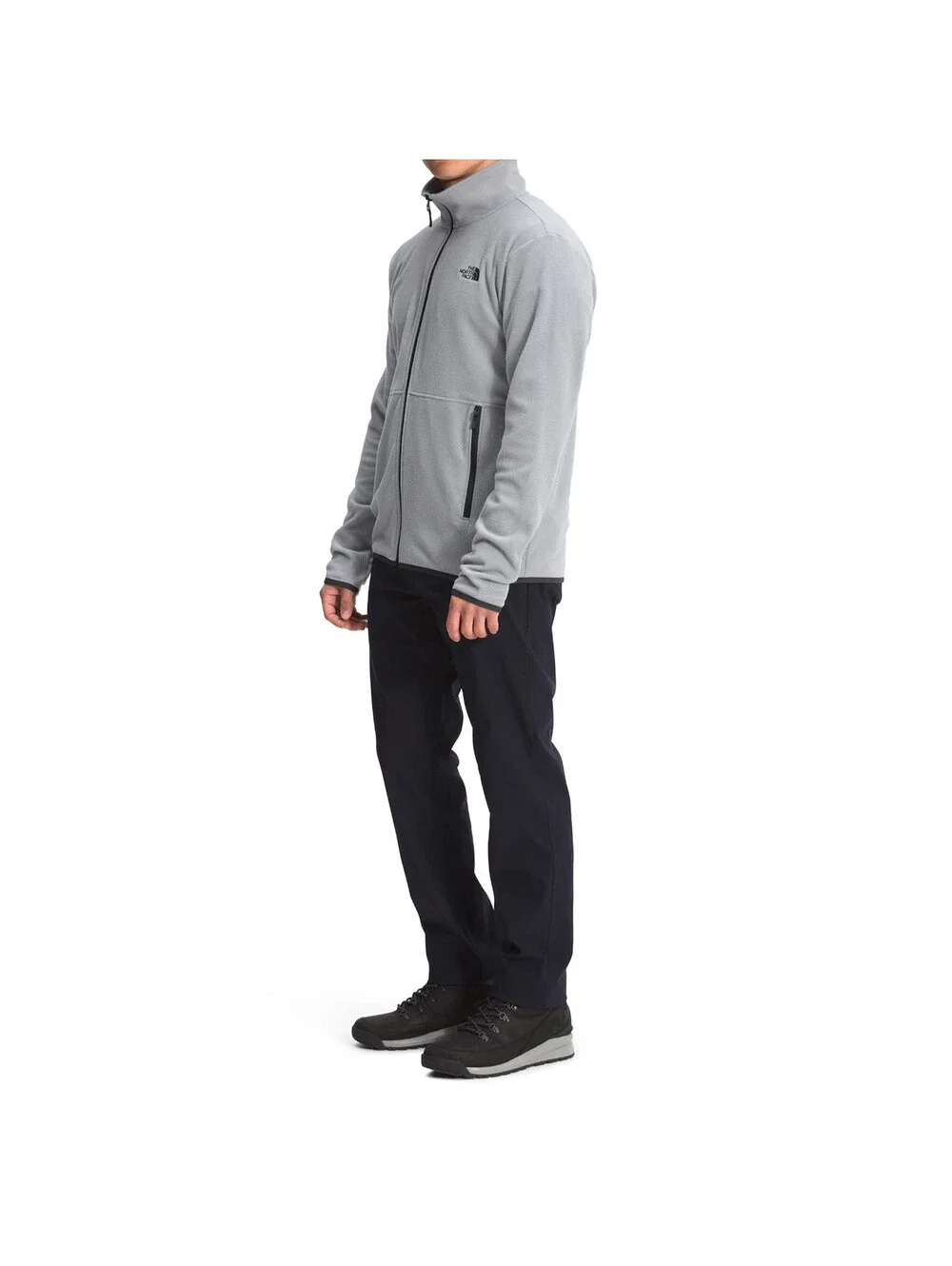 The North Face Men's TKA Glacier Full Zip Jacket, Mid Grey, Medium (MSRP $89)
